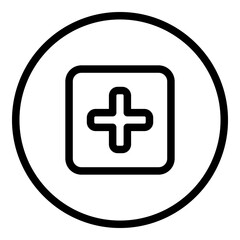 Obraz premium Add interface icon. Outline Add interface vector icon for web design isolated on white background