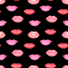 Lips Seamless Pattern