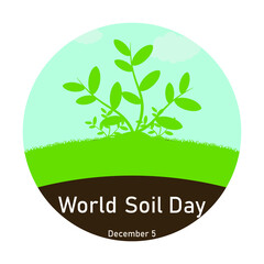 World soil day vector illustration December 5.