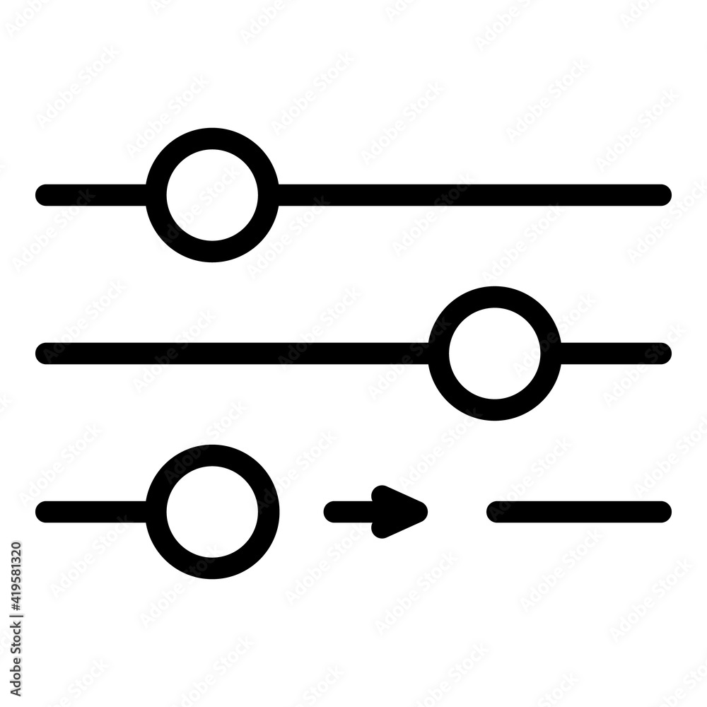 Poster button interface icon. outline button interface vector icon for web design isolated on white backgro