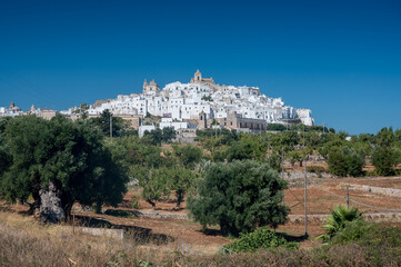 Centro storico of città bianca Ostuni, Puglia