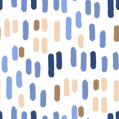 Abstract seamless pattern of brush strokes in the soft color palette