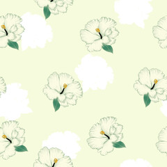 Beautiful seamless floral pattern background.
