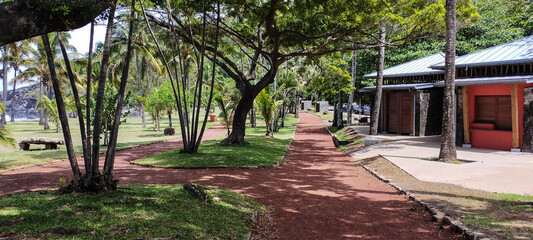 Visitors Paths along Grand Anse Beach Reunion