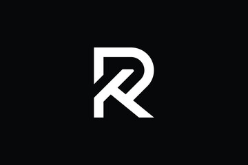 RK logo letter design on luxury background. KR logo monogram initials letter concept. RK icon logo design. KR elegant and Professional letter icon design on black background. R K KR RK