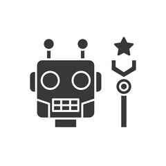 Robot contest icon. Robotics symbol modern, simple, vector, icon for website design, mobile app, ui. Vector Illustration