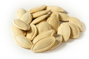 Fresh and roasted pumpkin seeds