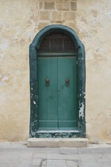 Fototapeta premium old blue door