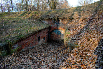 Wejście do bunkra, stary fort