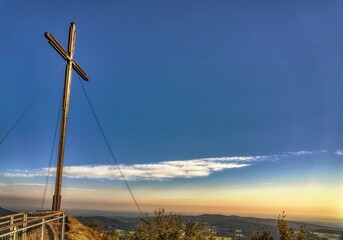 Fototapeta premium Nebelstein Peak Cross