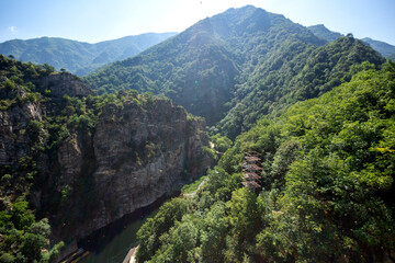 Ladscape of Krichim Reservoir at Rhodopes Mountain, Bulgaria