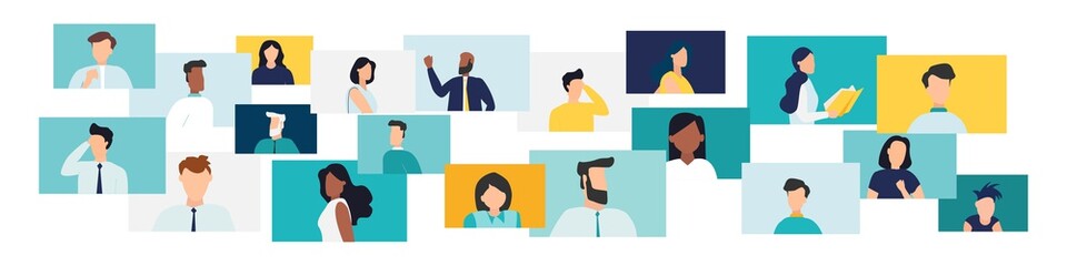 happy birthday quarantine, online party. Vector illustration.