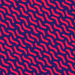 Vector seamless pattern. Abstract organic shapes texture. Monochrome tileable background with smooth natural maze. Trendy chaotic surface design.