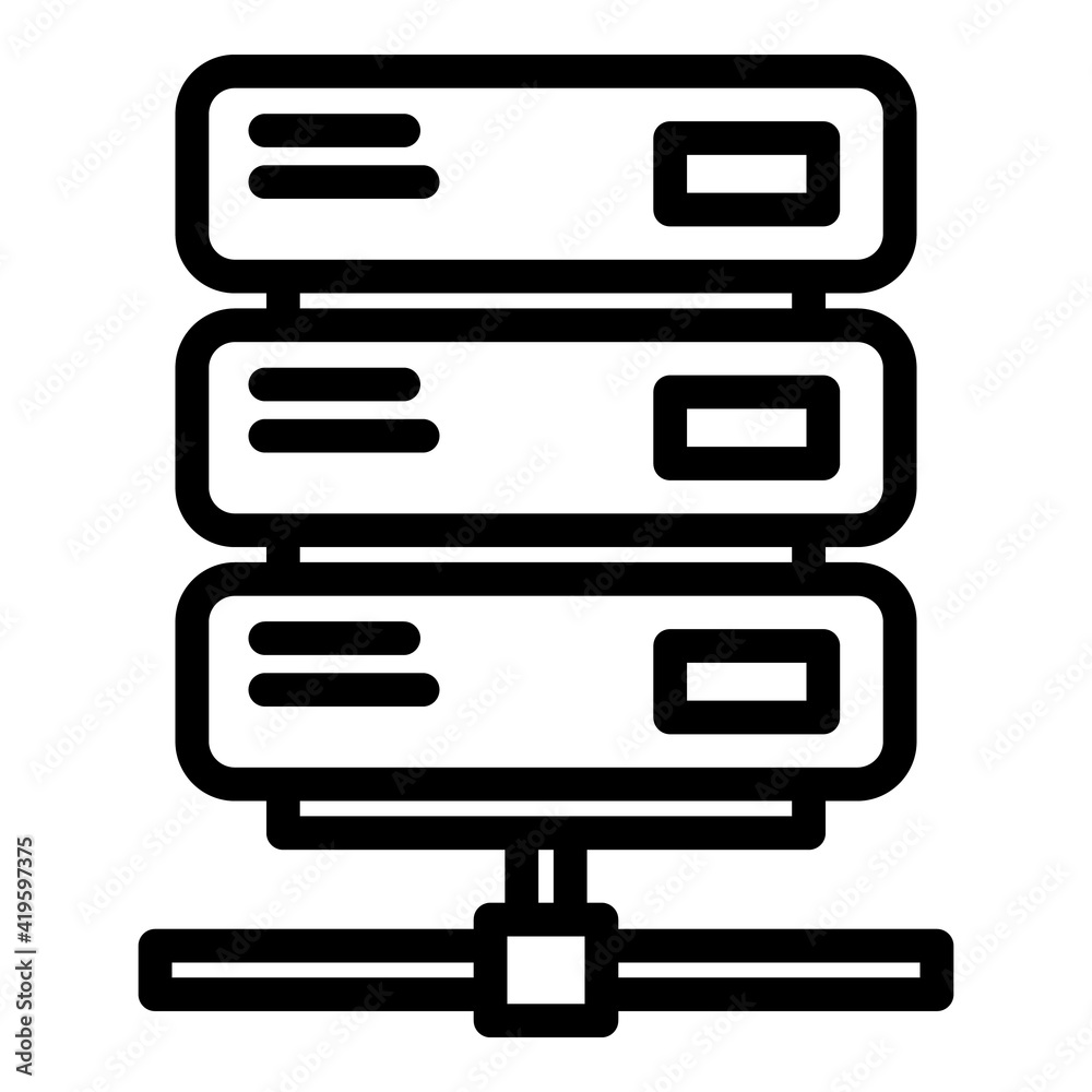 Poster malware system icon. outline malware system vector icon for web design isolated on white background