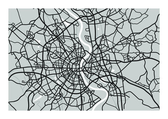 Obraz premium Vector city map. Cologne illustration. City map. Germany