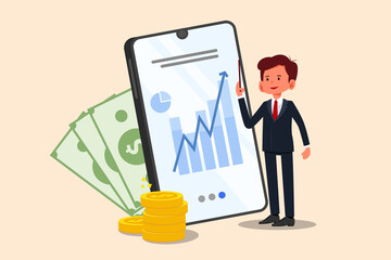 Coronavirus crisis help policy, business insurance or government stimulus to aid small business and entrepreneur to survive in COVID-19 outbreak, businessman try to hold life buoy with virus around.
