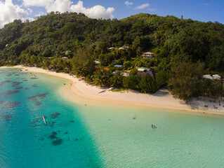 Bora Bora, Shades of Blue from Above