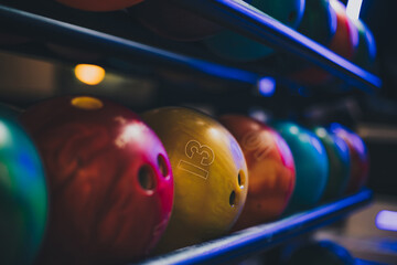 Bowling balls. - 419598592