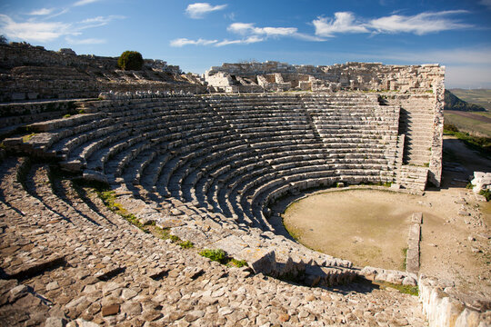 amphitheater of Segesta in Sicily