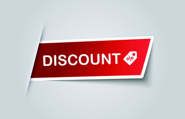 Discount Banner Template Design. Vector Illustration