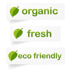 Organic Label, Vector Illustration.