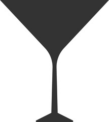Vector icon of a martini or wine glass.