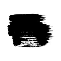 Black grunge brush stroke