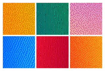 Fototapeta premium Turing reaction colorful background