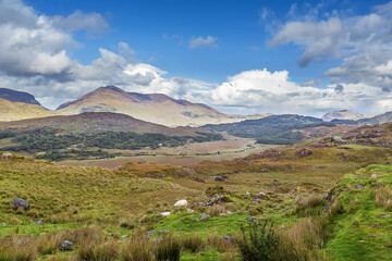 Fototapeta na wymiar Landscape in Ring of Kerry, Ireland