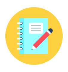 Notebook Vector Icon