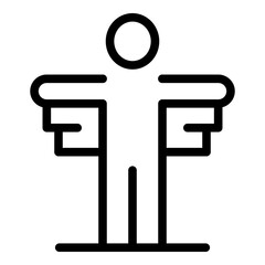 Professional career icon. Outline professional career vector icon for web design isolated on white background