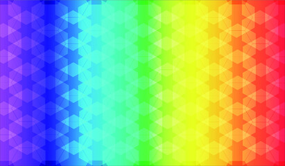 Abstract pattern background in rainbow background