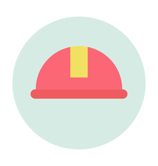 Hard Hat Colored Colored Vector Icon