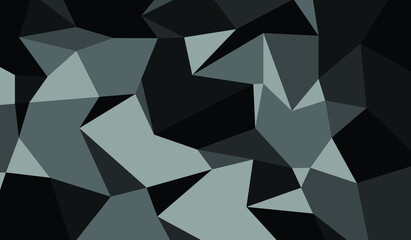 Black polygon background , art abstract background