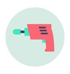 Drill Colored Vector Icon 