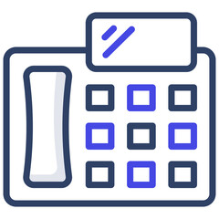 A outline design, icon of fax machine