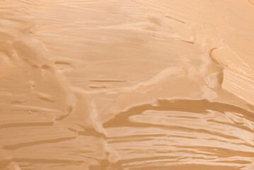 Liquid foundation texture. Make up for women.
