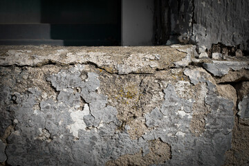Old and damaged concrete surface.