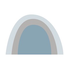 rainbow or arch in simple style