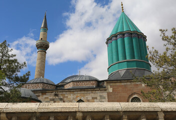 Fototapeta na wymiar Mevlana Museum Mosque in Konya,Turkey