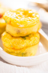 Bacon and cheese egg muffin