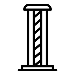 Uv led lamp icon. Outline uv led lamp vector icon for web design isolated on white background