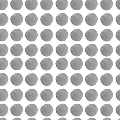 Watercolor seamless pattern with abstract shapes on white isolated background.Space grey print with hand painted textures.Designs for textiles,wallpaper,wrapping paper,fabric,social media.