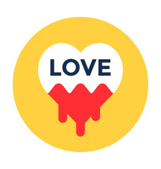 Heart Chocolate Vector Icon