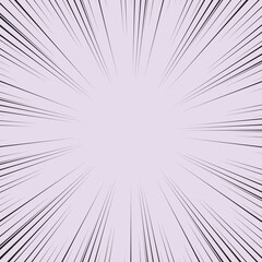 Obraz premium Speed Line background. Vector illustration. Comic book black and purple radial lines background.