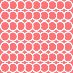 Simple pattern. Circle pattern. Seamless background. Fish scale pattern. Abstract geometric background in a marine theme. © Sudakarn