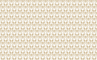 和柄素材　轡唐草文様　シームレスパターン　