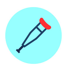 Crutch Vector Illustration