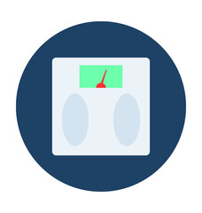 Weight Scale Vector Illustration