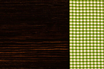 tablecloth on wooden background